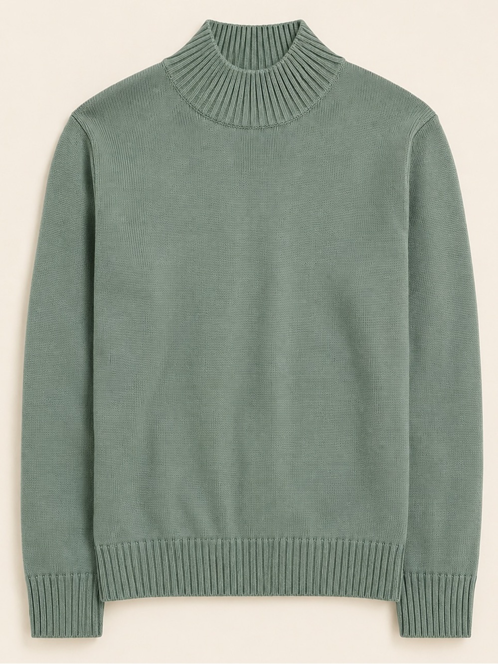 J.CREW Mens Heritage Cotton Mockneck Sweater XL Quiet Luxury Preppy Old Money